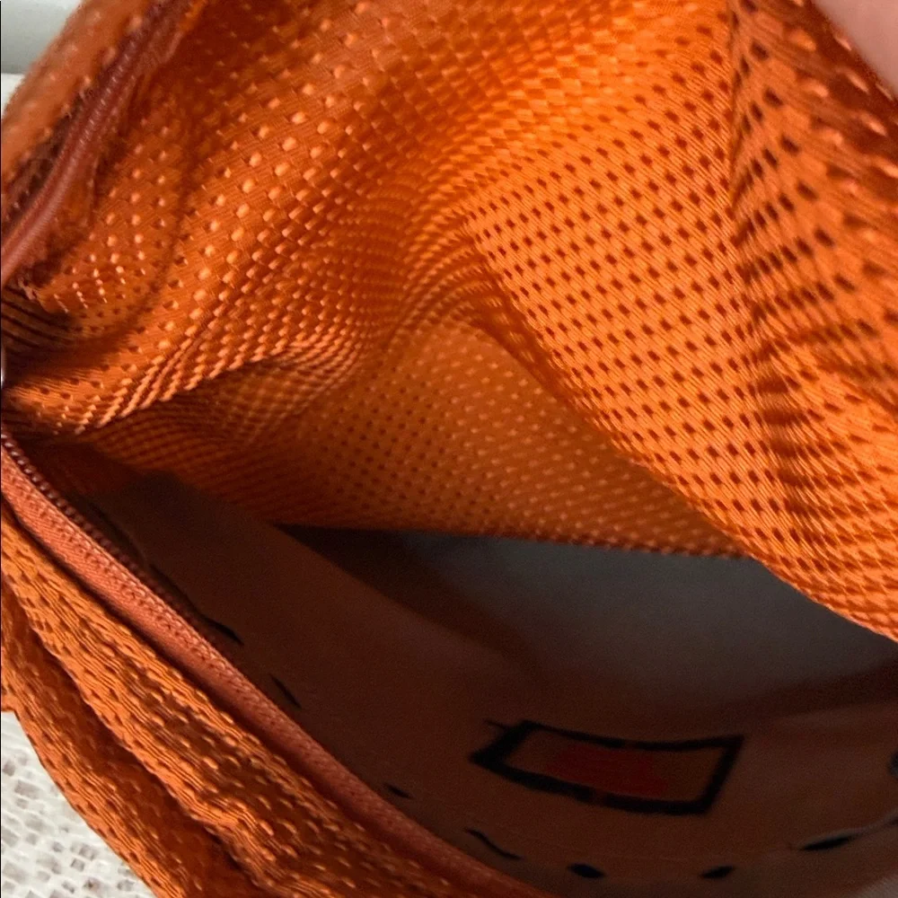 Tumi orange multiple zipper crossbody bag - Picture 8 of 10